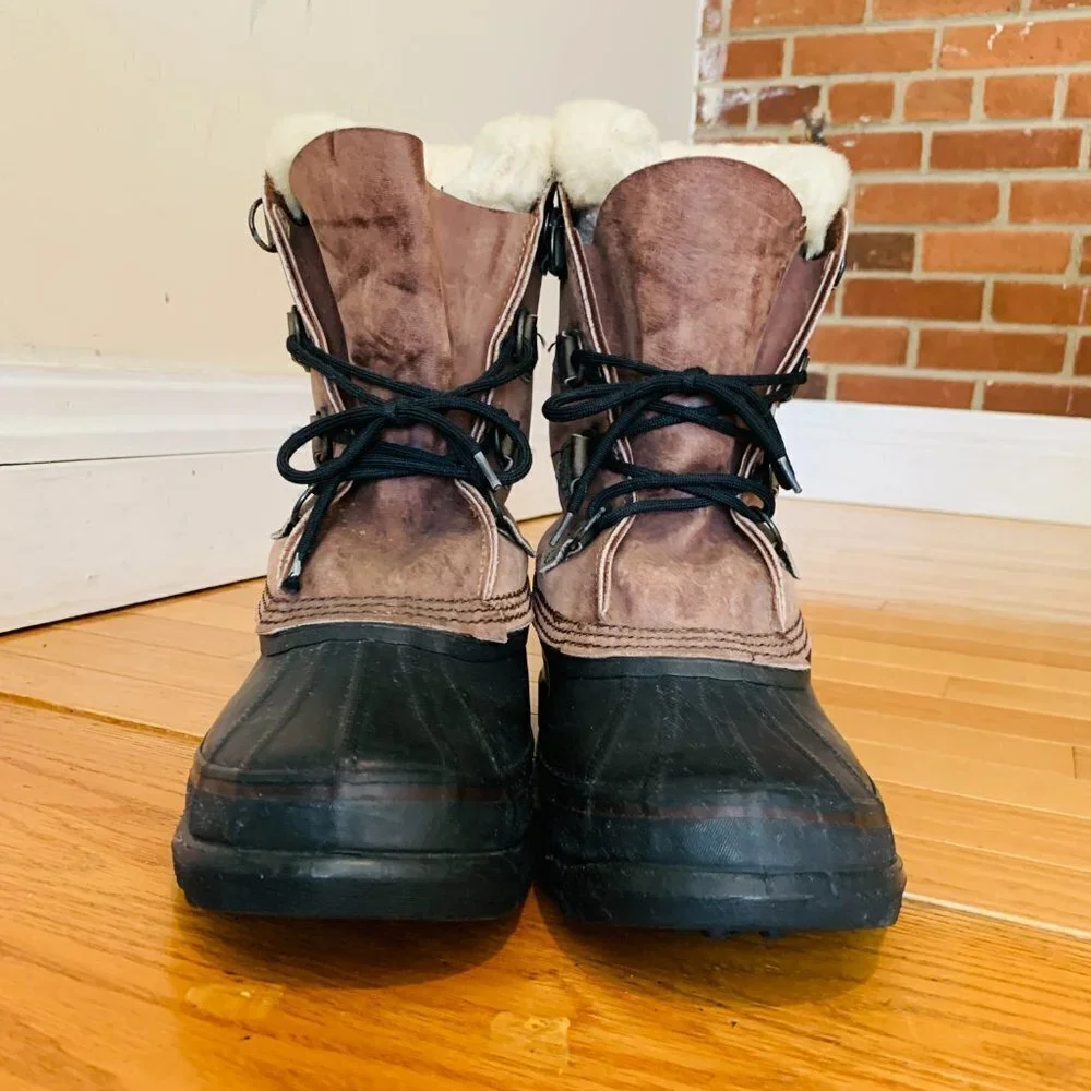 Sorel Big Horn Vintage Kaufman Canada VNC Men's Size 9 Lined Hard Weather Boots